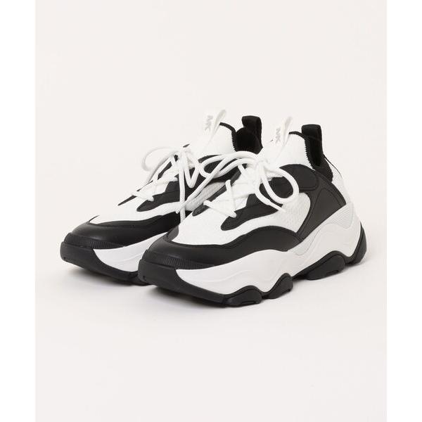 スニーカー ARLAS ストレッチニット レザー スニーカー メンズ