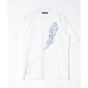 tシャツ トライバル3DプリントハンソデVネックカットソー メンズ