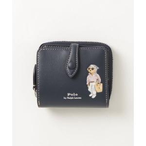 財布 Polo ベア レザー コンパクト ウォレット レディース
