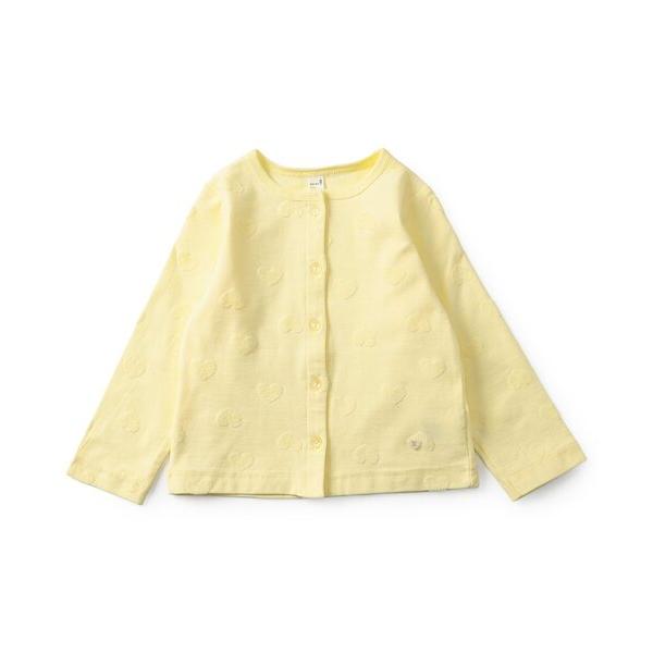 カーディガン 「UVカット/接触冷感」ひんやりハートパイルカーディガン キッズ 子供服 女の子