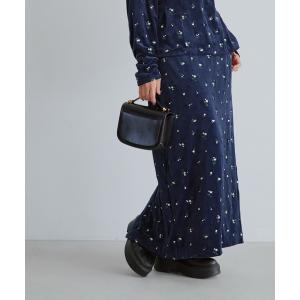 スカート 高山直子さんコラボ/ベロア刺繍Iラインスカート/EiiS/577809