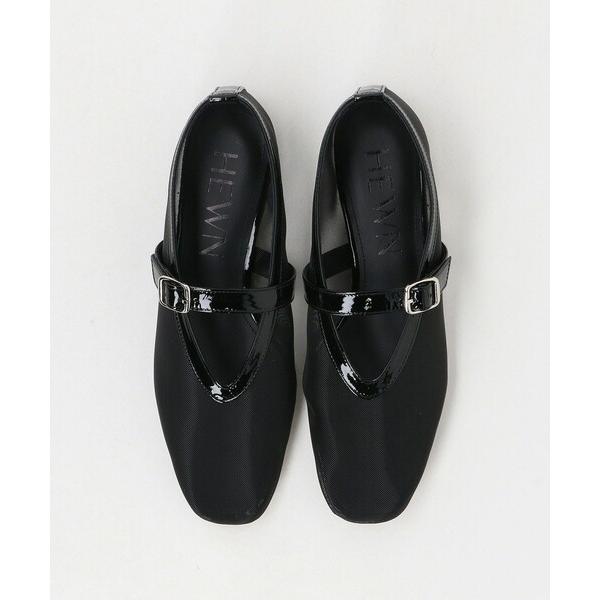 パンプス 「HEWN」SQ MESH フラットシューズ