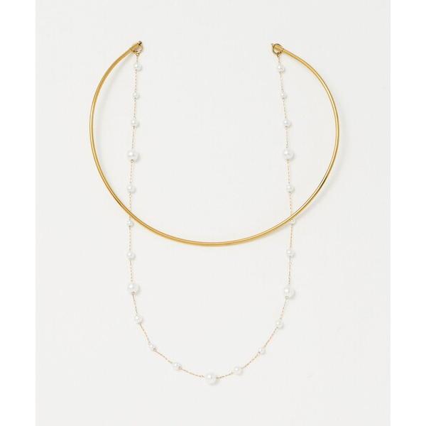 ネックレス 「kaene」ドロップレット フェイクパール ２レン ネックレス「Select by E...