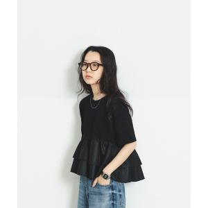 tシャツ 半袖 「8/13 再値下げ」ティアード キリカエ Tシャツ レディース
