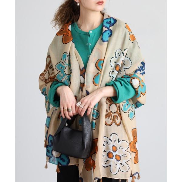 「crossi」 ストール F ベージュ レディース