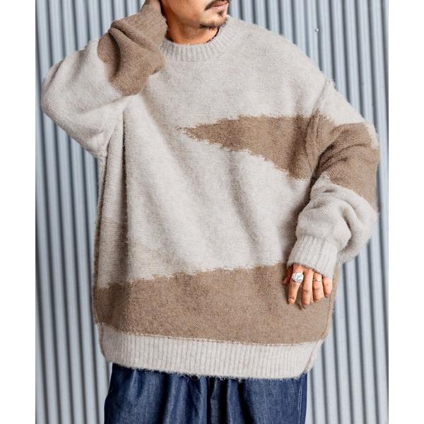 「Java」 長袖ニット X-LARGE ベージュ メンズ