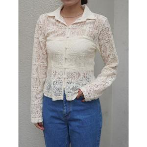 「CHAROL」 長袖ブラウス FREE ベージュ レディース