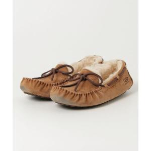 「UGG」 モカシンシューズ 25cm ブラウン レディース