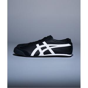 「Onitsuka Tiger」 ローカットスニーカー 24.5 ブラック×ホワイト レディース
