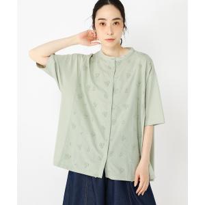 「studio CLIP」 半袖ブラウス FREE ライトグリーン レディース