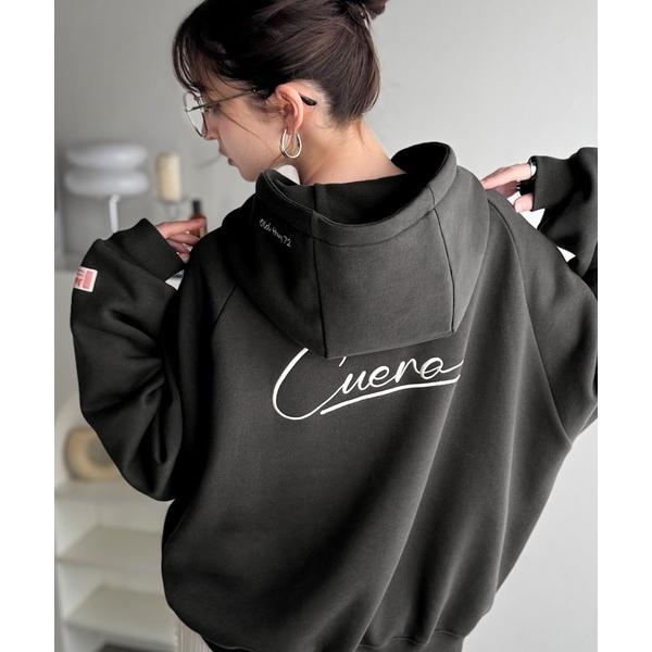 「Java」 プルオーバーパーカー LARGE チャコール レディース