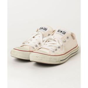 「CONVERSE」 ローカットスニーカー 24cm ベージュ レディース