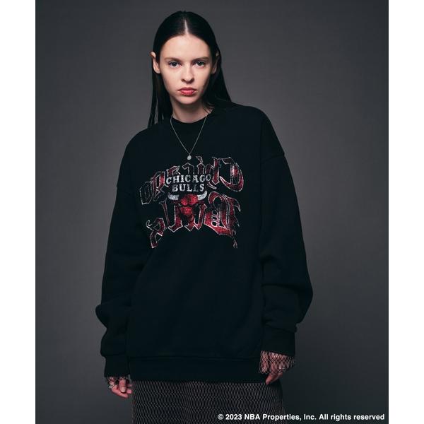 「NBA」 スウェットカットソー LARGE ブラック メンズ
