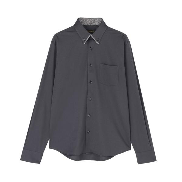 シャツ ボタンダウン 長袖 ストレッチカジュアルシャツ メンズ