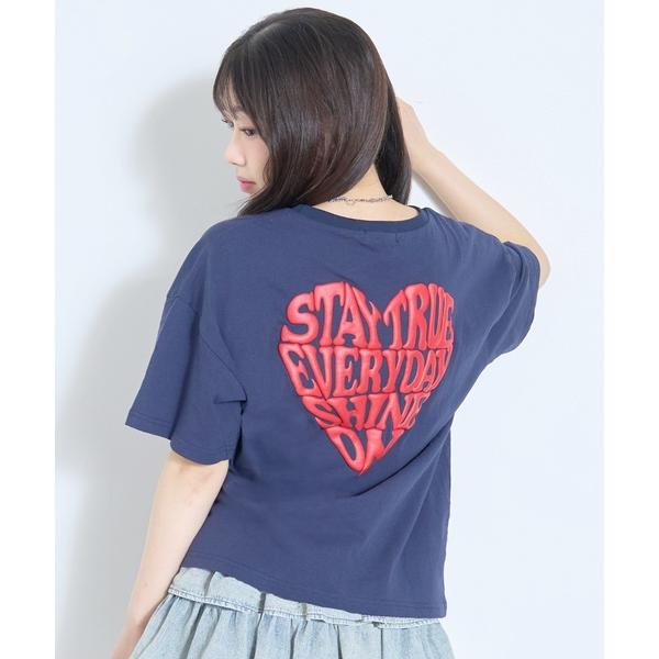 tシャツ 「GOODPRICE」「LTXC/綿100%」発泡バックハートロゴ半袖T キッズ 子供服 ...