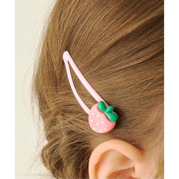 ヘアクリップ いちごヘアクリップ
