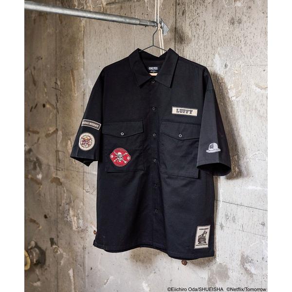 シャツ 「Netflixシリーズ実写版「ONE PIECE」」コラボワッペンシャツ メンズ