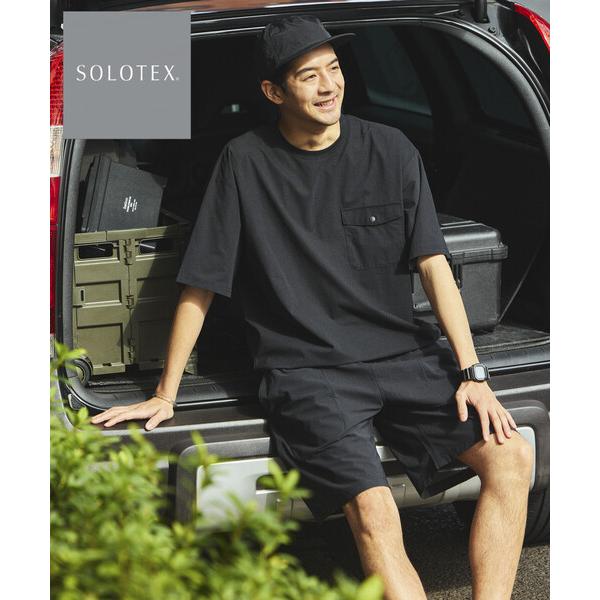 tシャツ SOLOTEX パッカブル ショートスリーブ トラベルセットアップ ミニバッグ付き/セット...