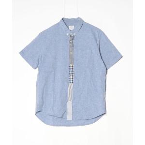 「coen」 半袖シャツ LARGE ブルー メンズ