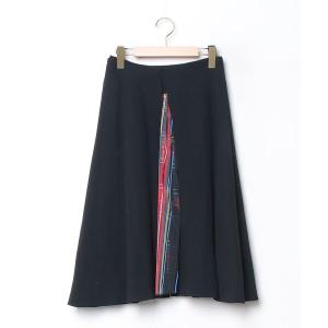 「MOSCHINO」 フレアスカート 4 ブラック レディース