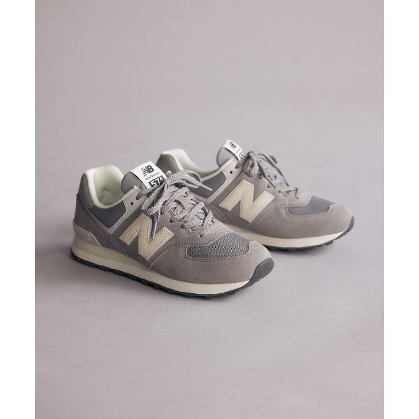 「New Balance」 ローカットスニーカー 24.5cm グレー メンズ