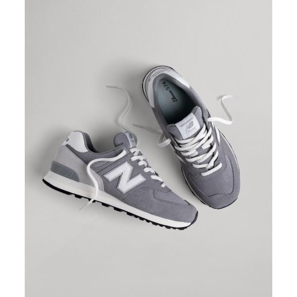 「New Balance」 ローカットスニーカー 24.5cm グレー メンズ