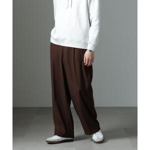 「NANO universe」 スラックス M ブラウン メンズ