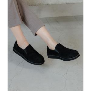 「GLOBAL WORK」 スリッポン LARGE ブラック レディース