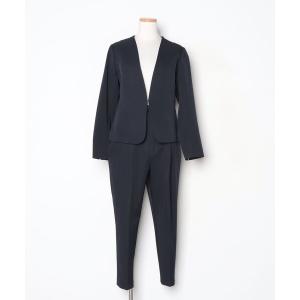 「haco!」 「que made me」セットアップ MEDIUM ネイビー レディース