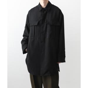 「ato」 長袖シャツ 44 ブラック メンズ