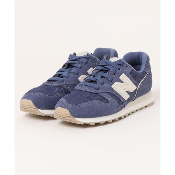 「New Balance」 ローカットスニーカー 24.5cm ネイビー レディース