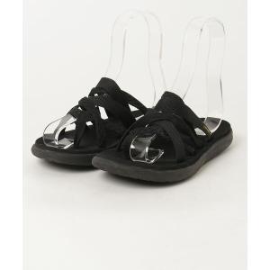 「Teva」 フラットサンダル 24cm ブラック レディース