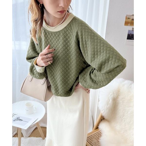 「Java」 スウェットカットソー LARGE グリーン レディース