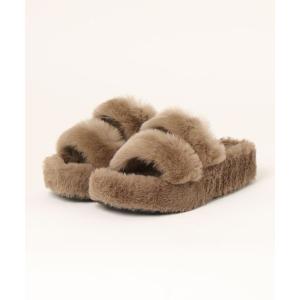 「ground green store」 フラットサンダル 37 グレー レディース