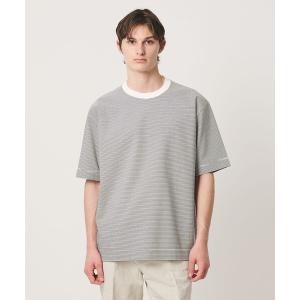 tシャツ ポンチボーダー Tシャツ デオドラント 抗菌防臭 接触冷感 メンズ