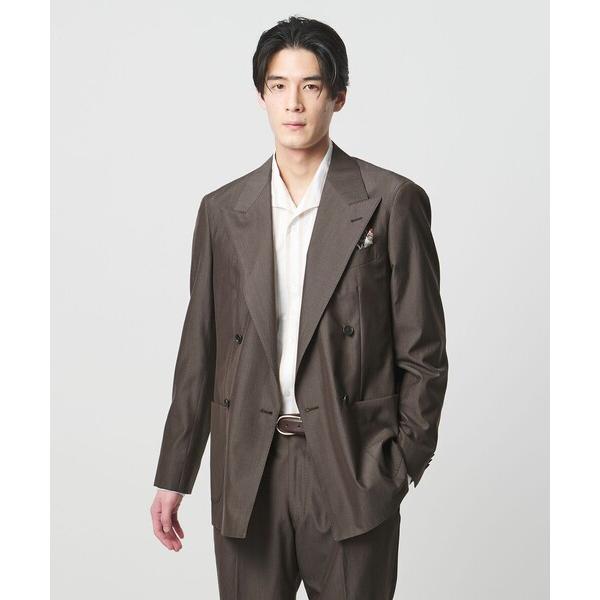 ジャケット テーラードジャケット ポプリン ダブル 4ボタン テーラードジャケット R-MODEL ...