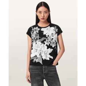 tシャツ 半袖 CRYSTAL ANNA FLORAL T-SHIRT | CRYSTAL ANNA フローラル Tシャツ レディース