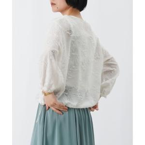 ブルゾン アウター LC/LLL カットジャガード7分袖ブルゾン レディース