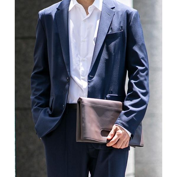 クラッチバッグ WEB限定/シンセティックレザー2WAYクラッチバッグ メンズ
