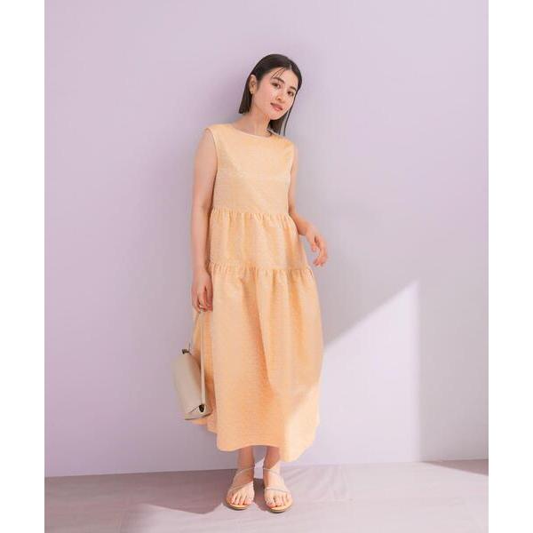 ワンピース フラワージャガードフォルムワンピース