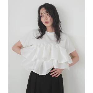 tシャツ シャイニーフリルTシャツ レディース