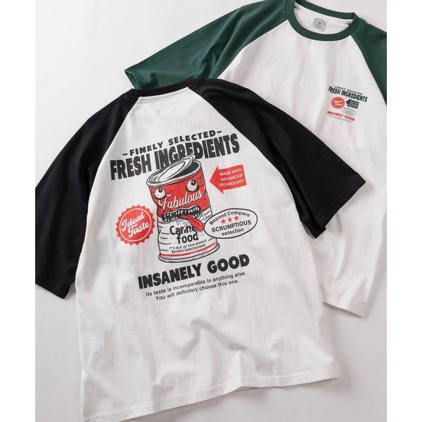 tシャツ 「84」ヴィンテージライク バックプリント クールタッチ 接触冷感 ラグランTシャツ/ユニ...