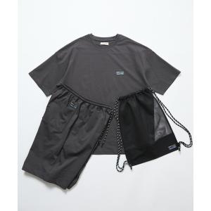 tシャツ 速乾 限定展開 SPEEDRY バッグ付き ストレッチ セットアップ 夏/Tシャツ/ショートパンツ/３in１ /ラッシュガード/速乾/UVカット/遮熱