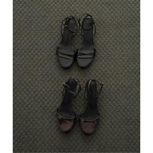 サンダル slim strap low heel sandal / スリムストラップローヒールサンダル レディース