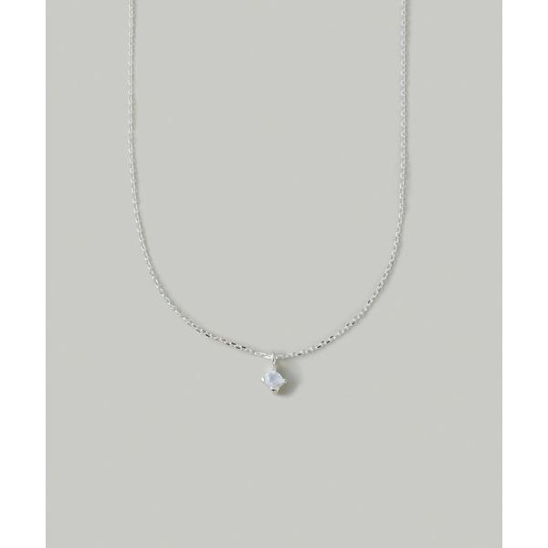 ネックレス 「SV925」Rムーンストーンネックレス レディース