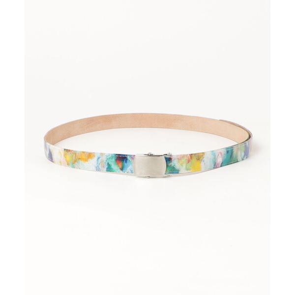 ベルト 「macromauro」 PATTI (BELT) / paint white メンズ レデ...