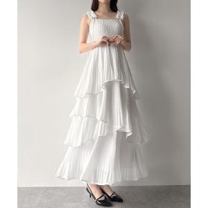 ワンピース ランダムプリーツティアードワンピース｜ZOZOTOWN Yahoo!店