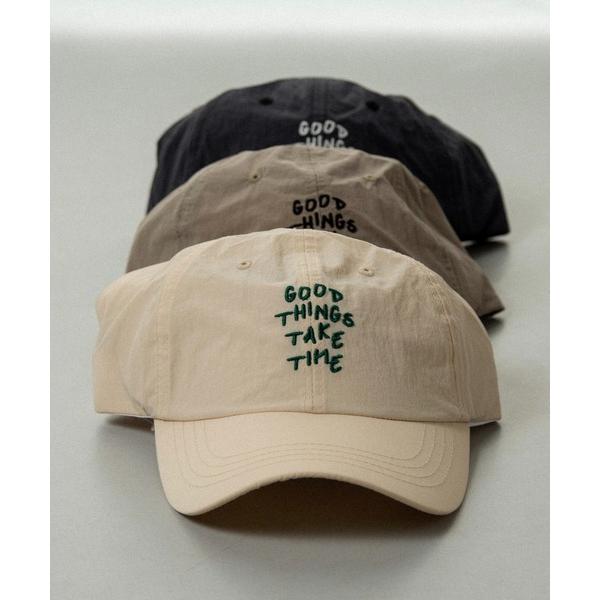 キャップ 帽子 handwritten like logo embroidery cap / ハンド...