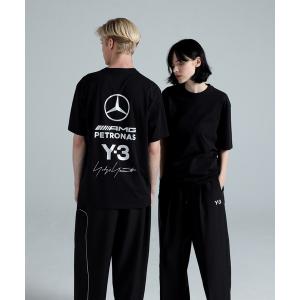 tシャツ Y-3 MERCEDES - AMG PETRONAS FORMULA 1 TEAM LOGO STACK SHORT SLEEVE TEE