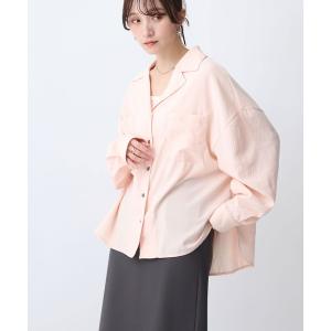 ブラウス シャツ 「NOAHL」シアー開襟シャツ レディース